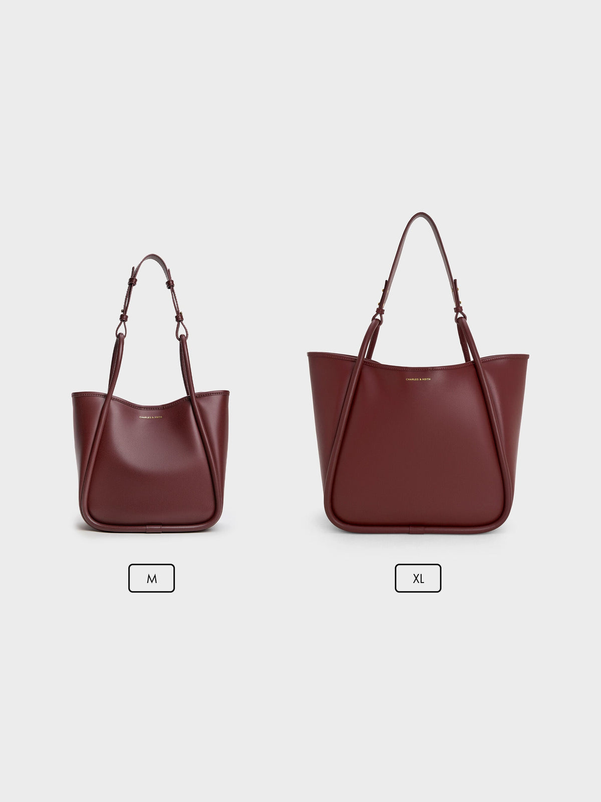 Lyla Tubular Slouchy Tote Bag - Mulberry Plum | CHARLES & KEITH