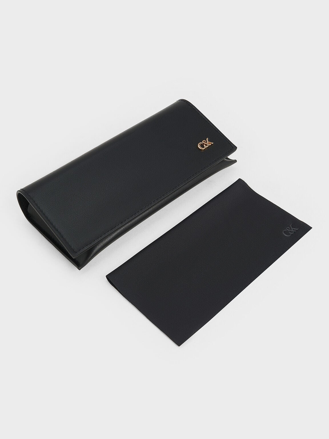 Leather Quilted Sunglasses - Black | CHARLES & KEITH