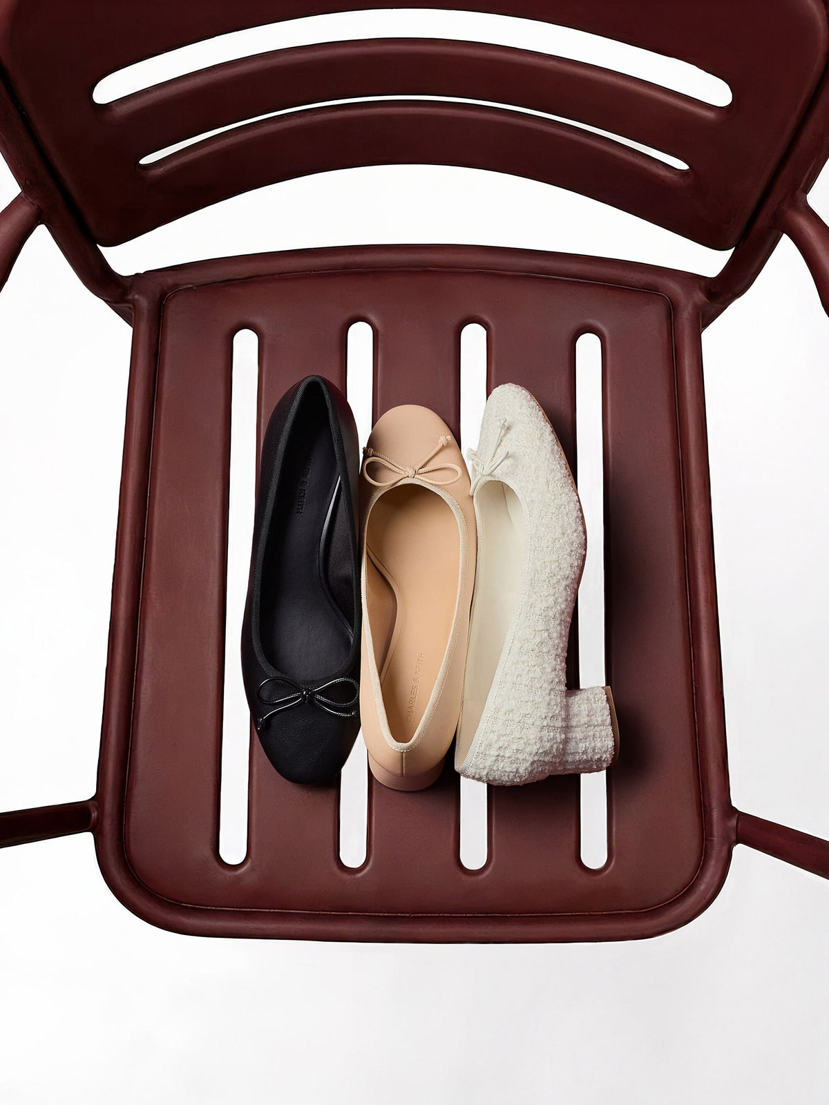 Bow Ballet Pumps - Black | CHARLES & KEITH