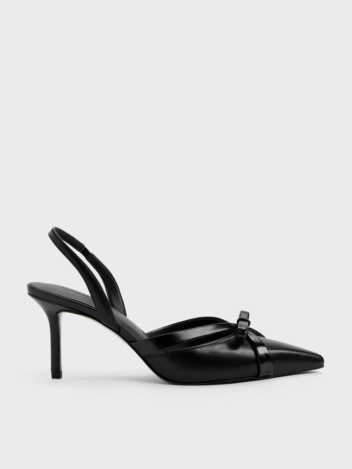 Kaleen Slingback Stilettos - Black | CHARLES & KEITH