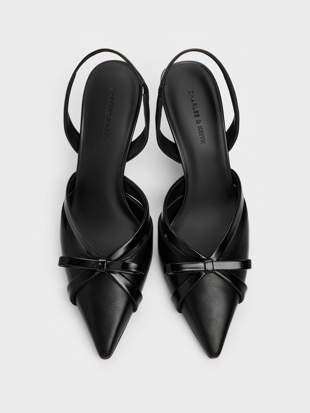 Kaleen Slingback Stilettos - Black | CHARLES & KEITH