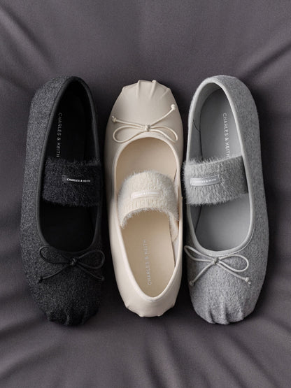 Winona Mary Jane Flats - Chalk | CHARLES & KEITH