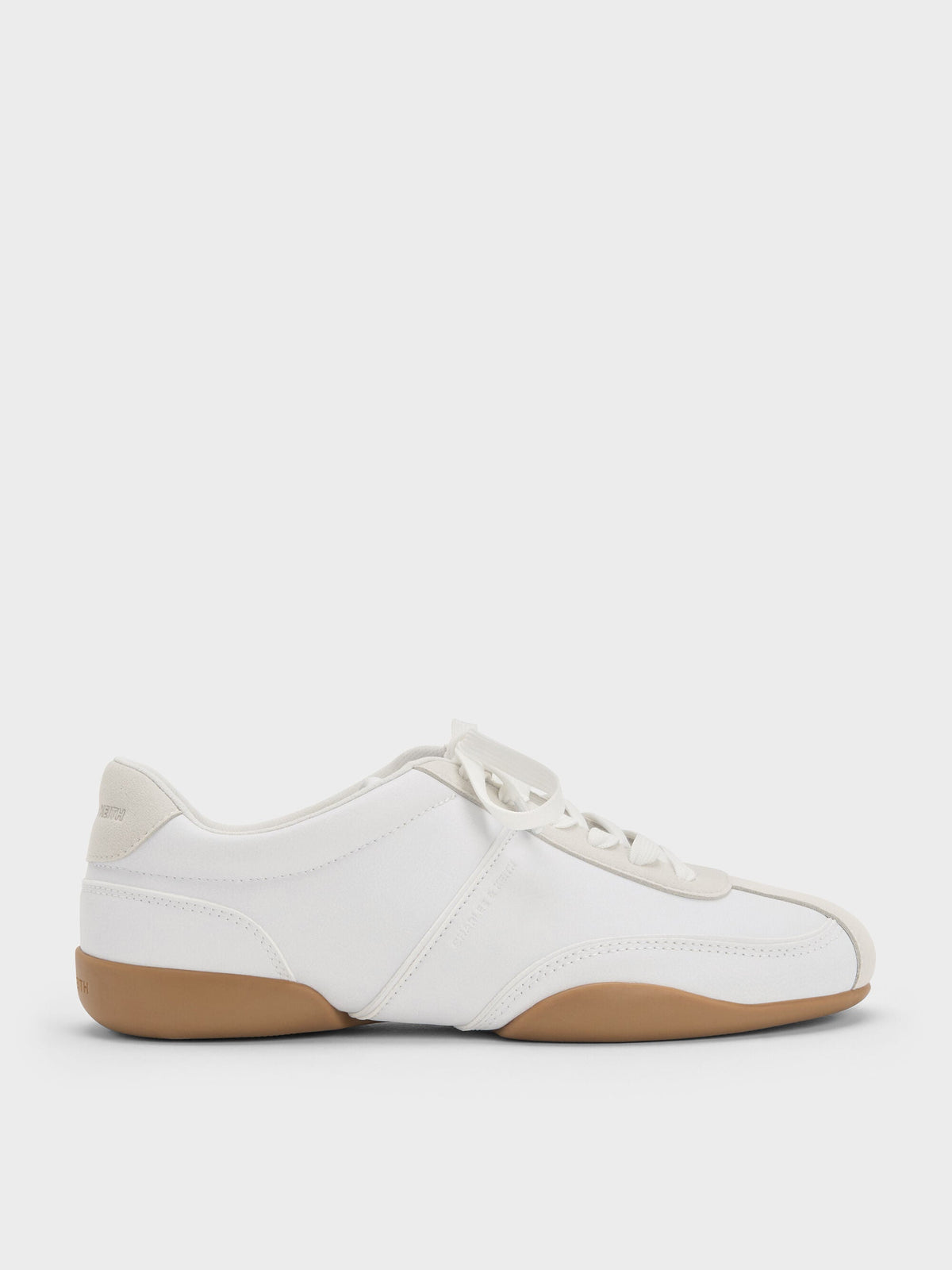 Louise Two-Tone Sneakers - White | CHARLES & KEITH