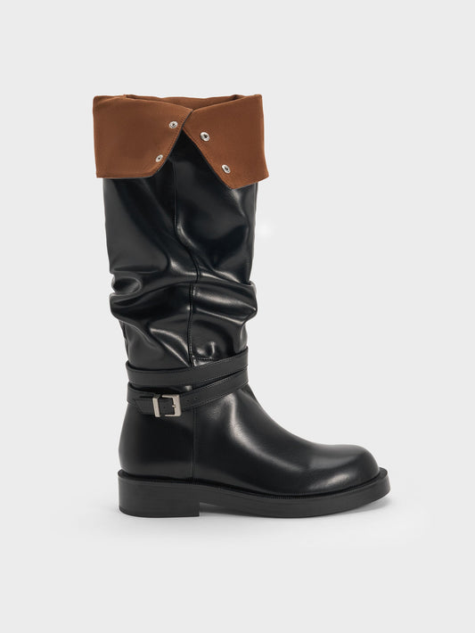 Eilis Thigh-High Boots - Black | CHARLES & KEITH