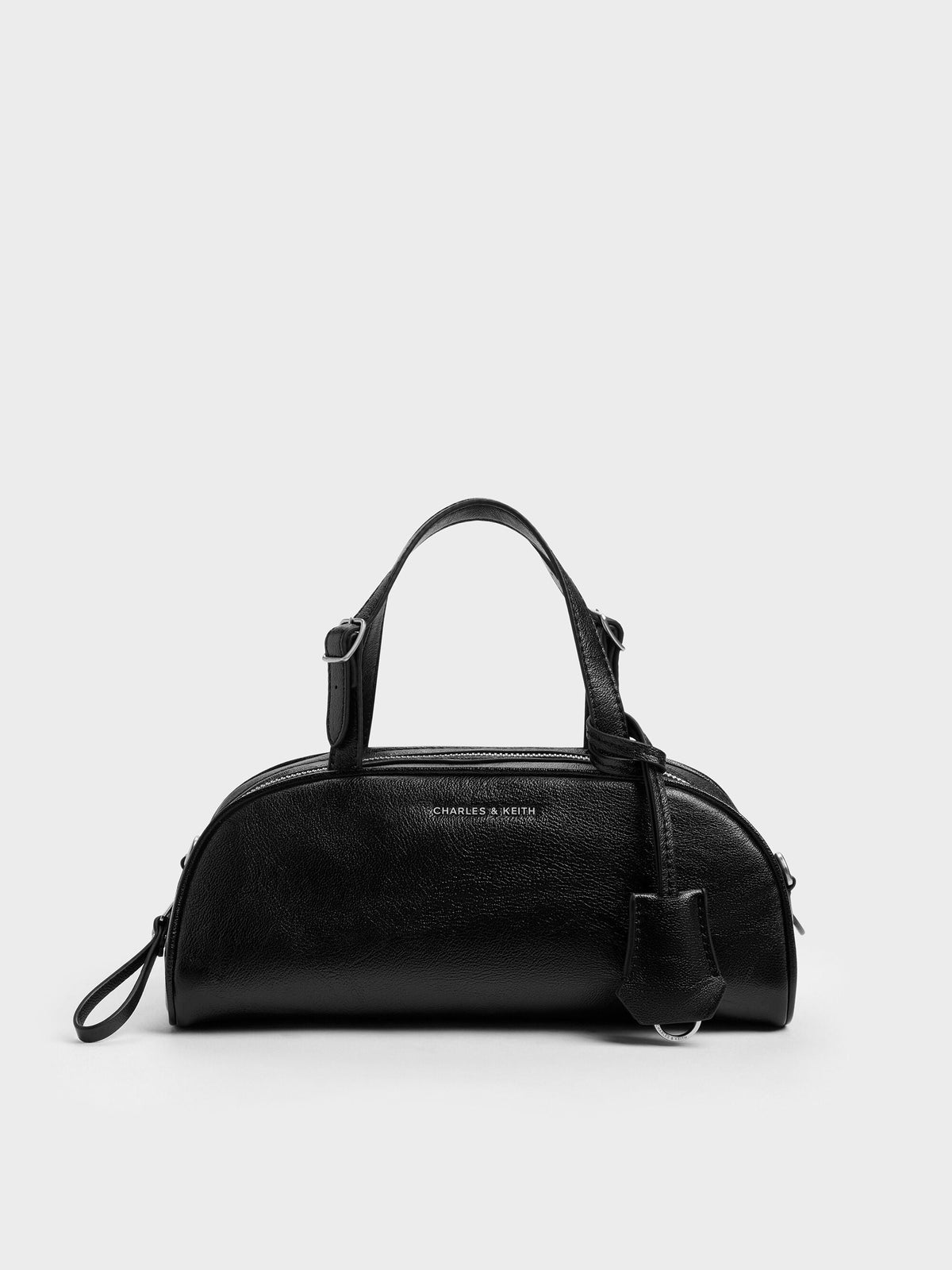 Vega Elongated Bowling Bag - Noir | CHARLES & KEITH