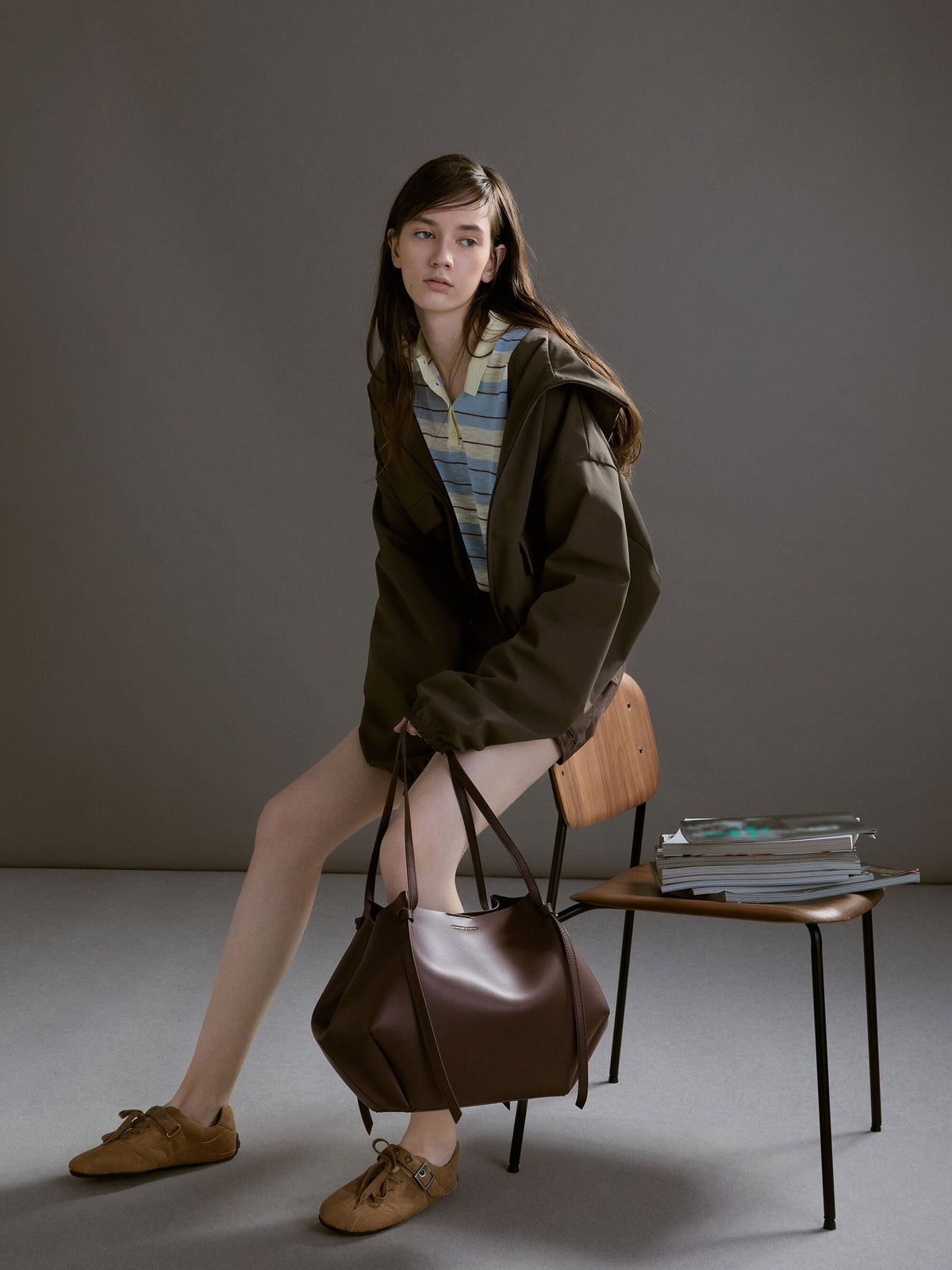 XL Calla Tote Bag - Espresso Brown | CHARLES & KEITH