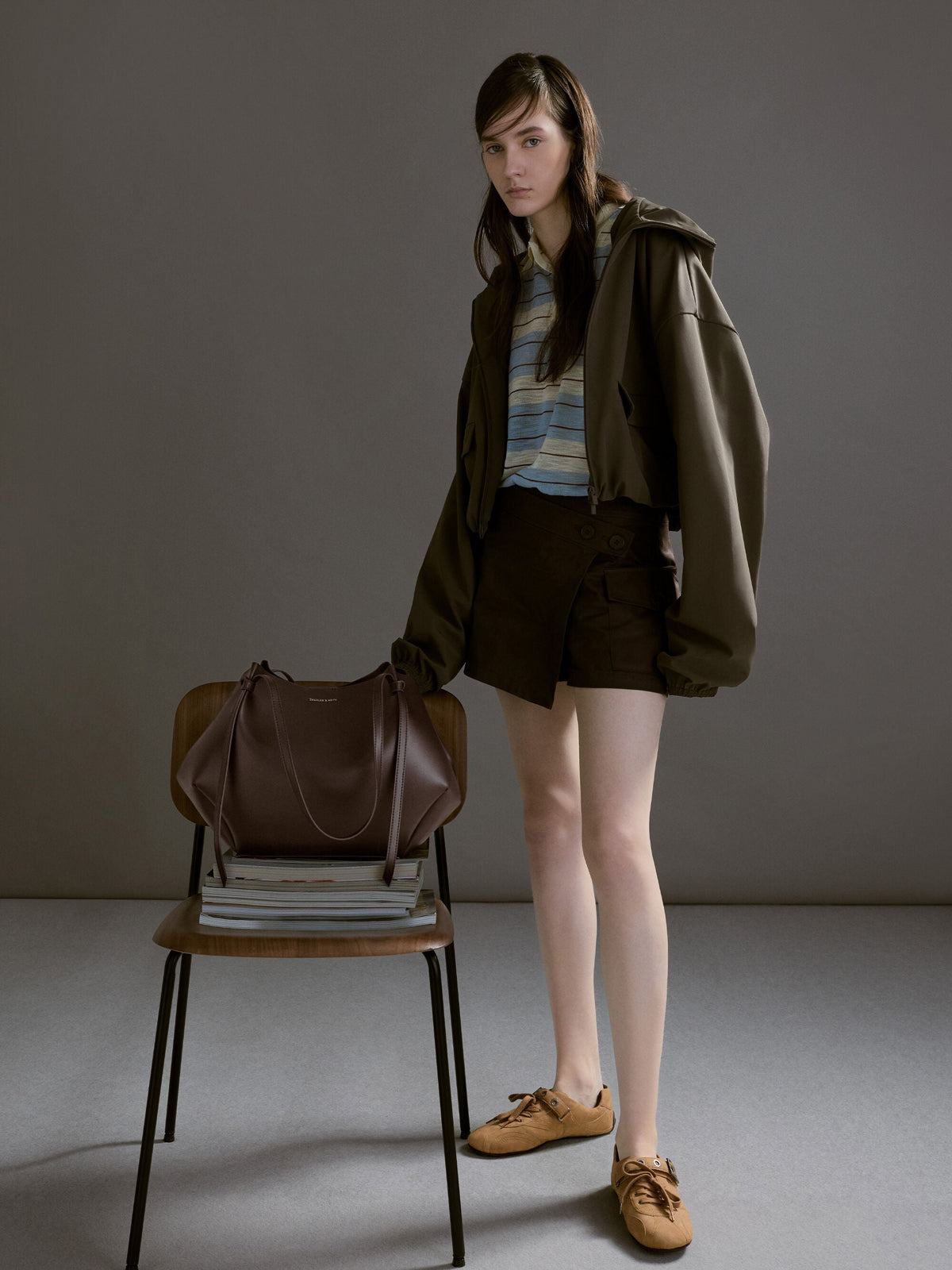 XL Calla Tote Bag - Espresso Brown | CHARLES & KEITH