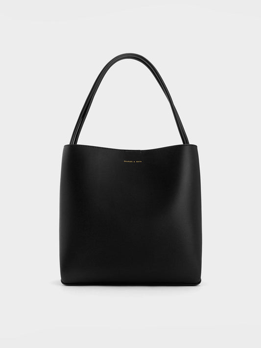 Leia Tote Bag - Black | CHARLES & KEITH