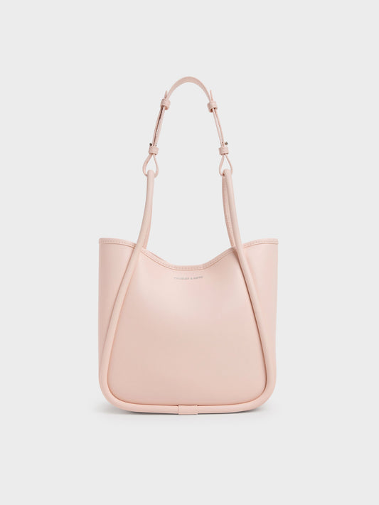 Mini Lyla Tubular Tote Bag - Soft Pink | CHARLES & KEITH