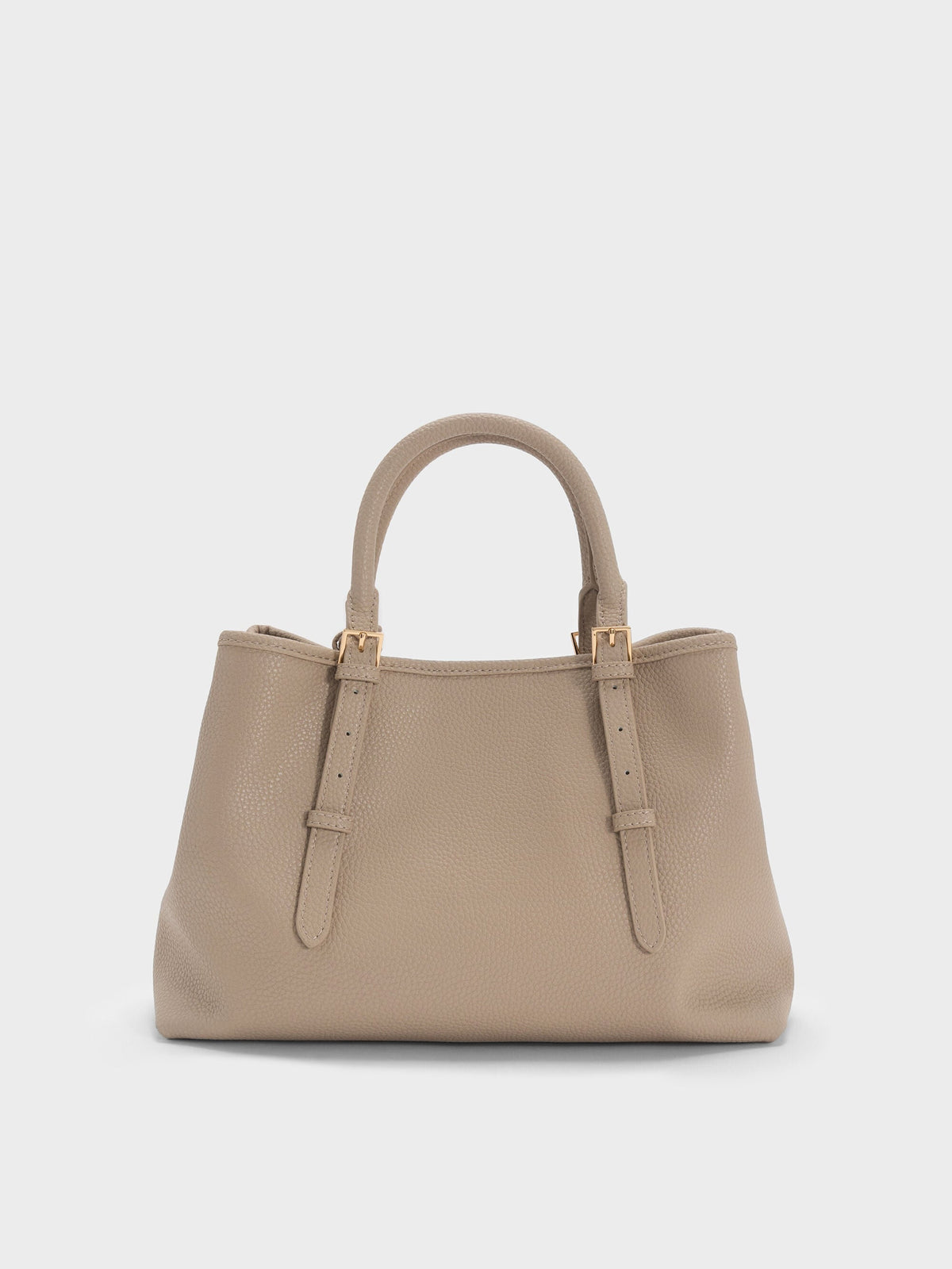 Baral Bead-Charm Tote Bag - Taupe | CHARLES & KEITH