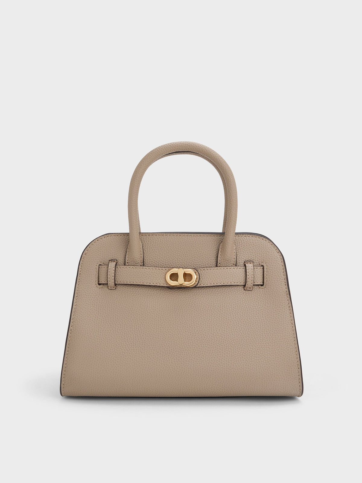 Aubrielle Belted Tote Bag - Taupe | CHARLES & KEITH