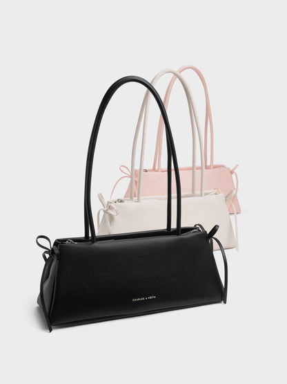 Hazel Bow Shoulder Bag - Soft Pink | CHARLES & KEITH
