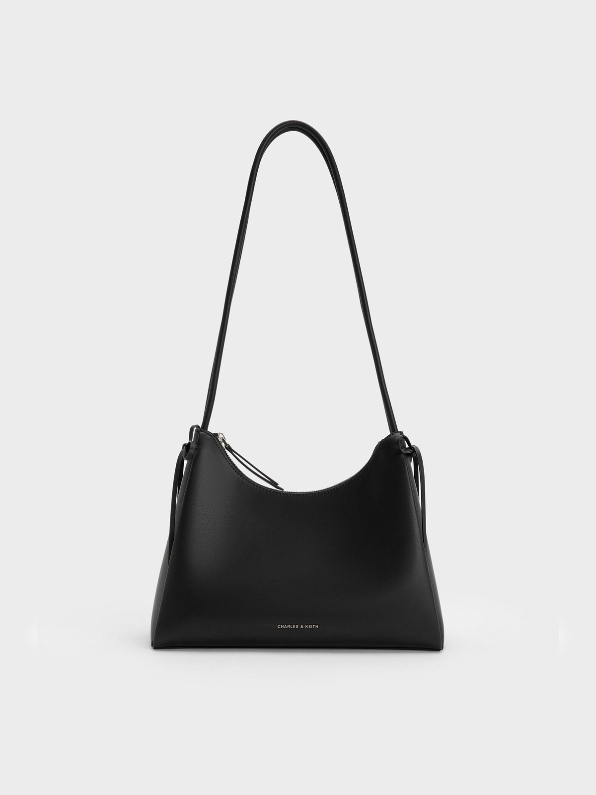 Hazel Bow Hobo Bag - Noir | CHARLES & KEITH
