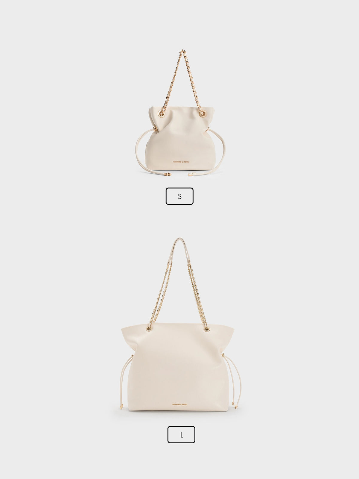 Arya Braided-Chain Tote Bag - Cream | CHARLES & KEITH