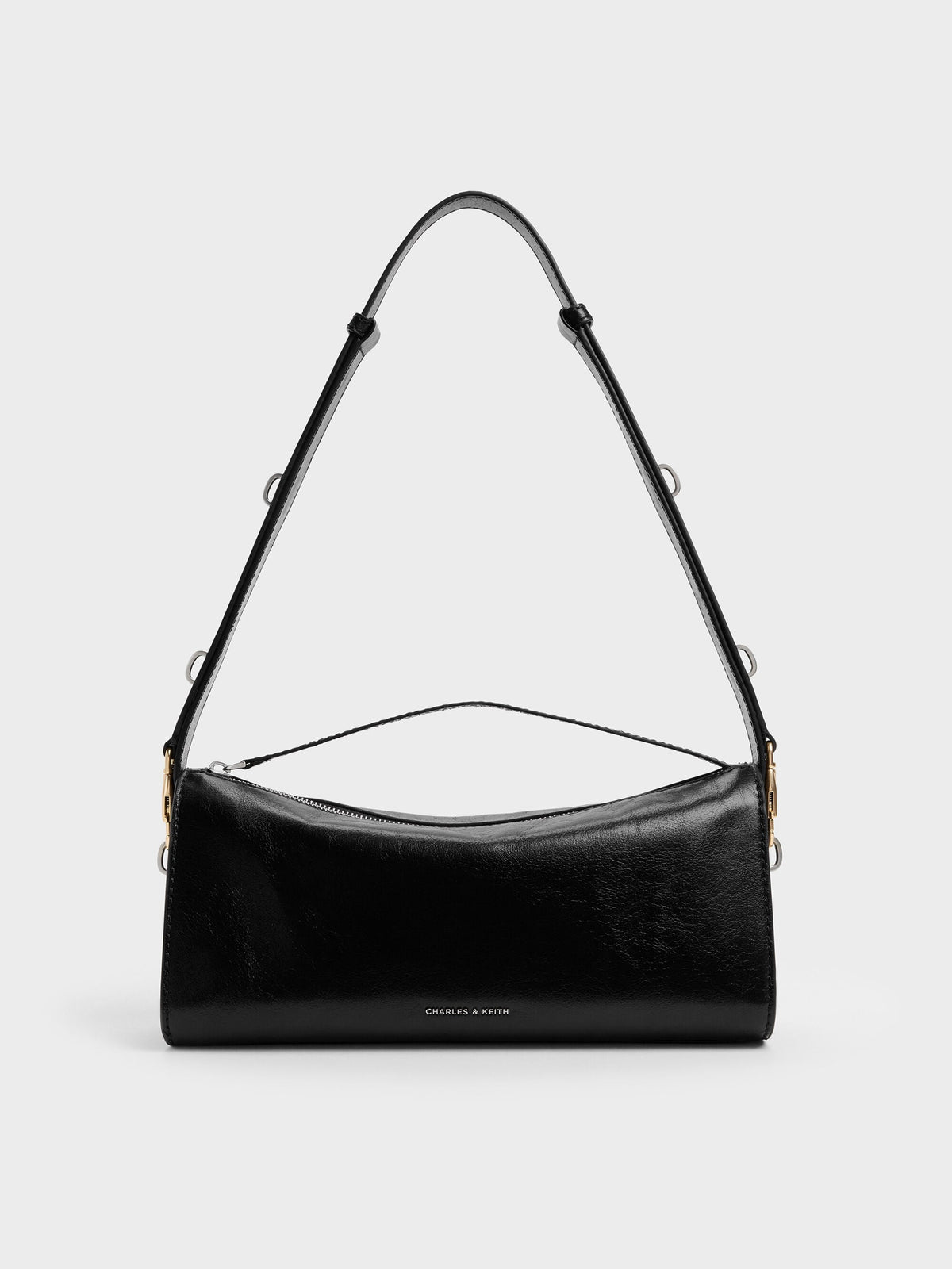 Delfina Elongated Shoulder Bag - Noir | CHARLES & KEITH