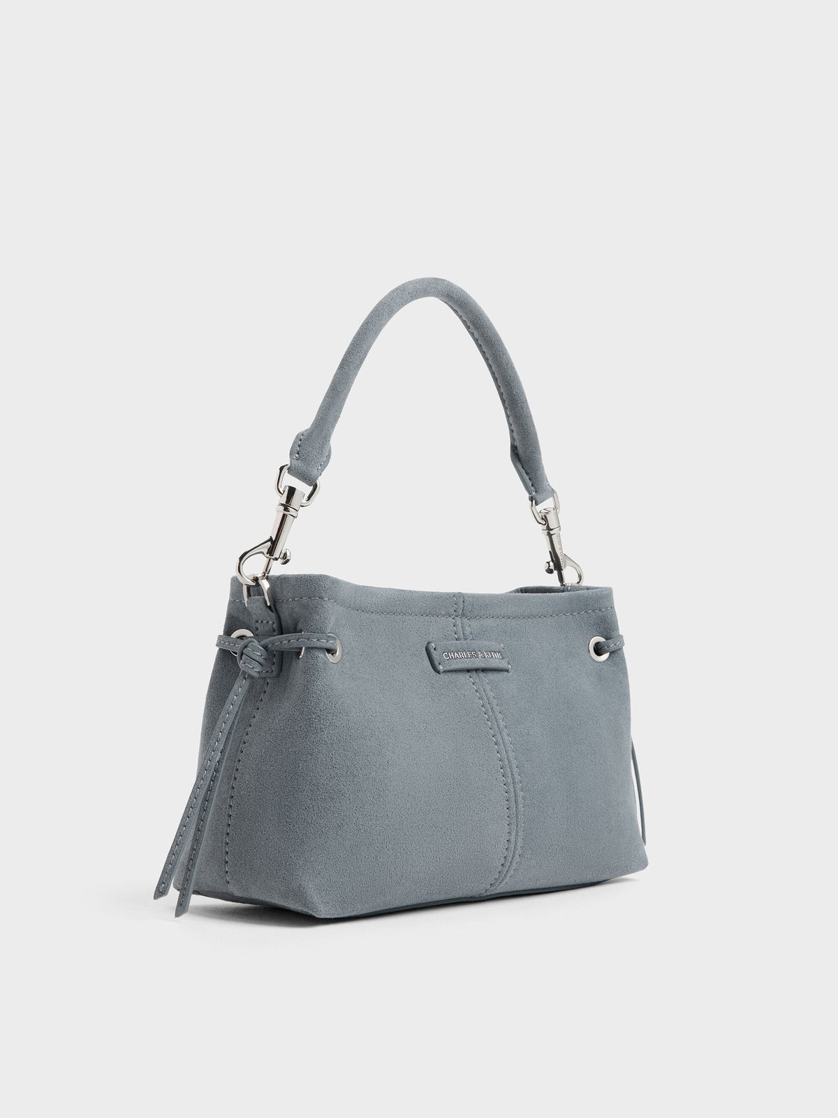 Noane Top Handle Bag - Smoky Blue | CHARLES & KEITH