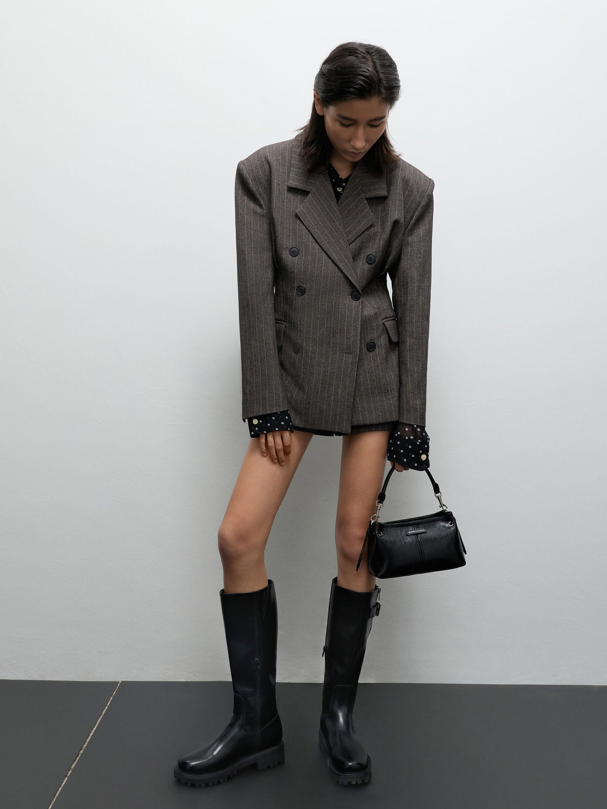 Noane Top Handle Bag - Noir | CHARLES & KEITH