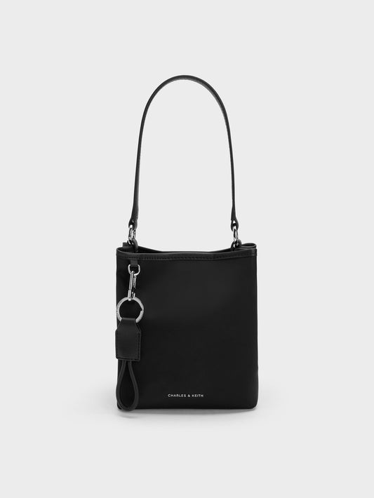 Levy Nylon Bucket Bag - Noir | CHARLES & KEITH