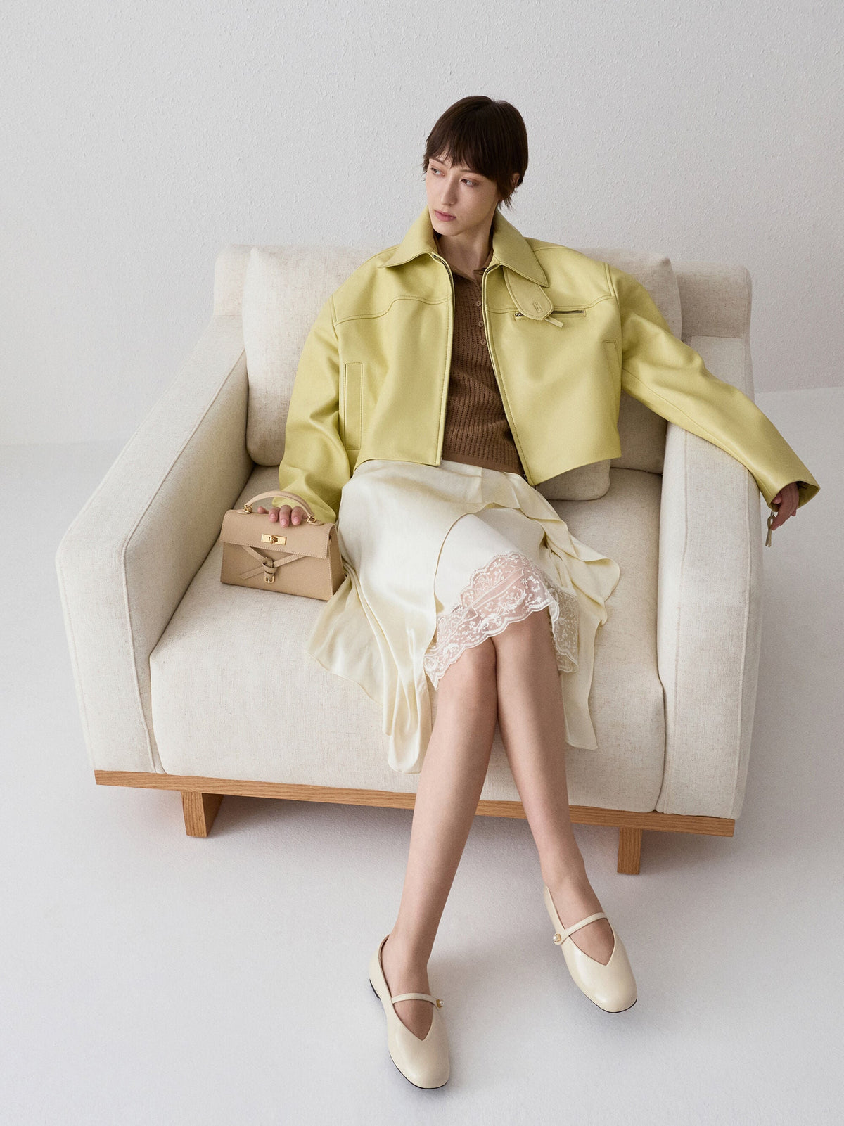 Tricha Knotted-Belt Top Handle Bag - Sand Beige | CHARLES & KEITH