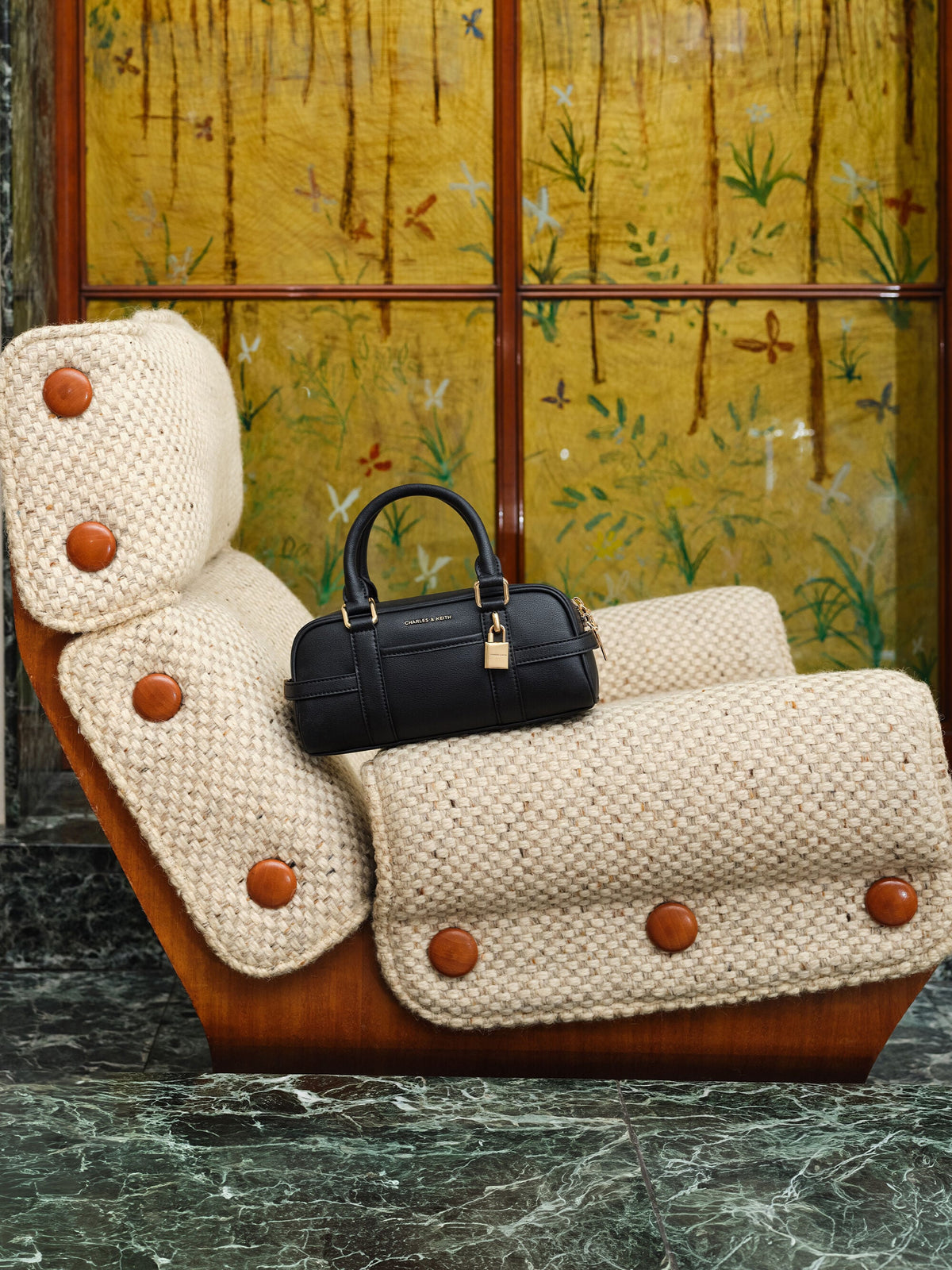 Scottie Bowling Bag - Black | CHARLES & KEITH