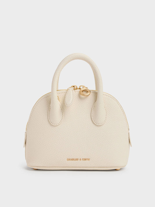 Beryl Bowling Bag - Cream | CHARLES & KEITH