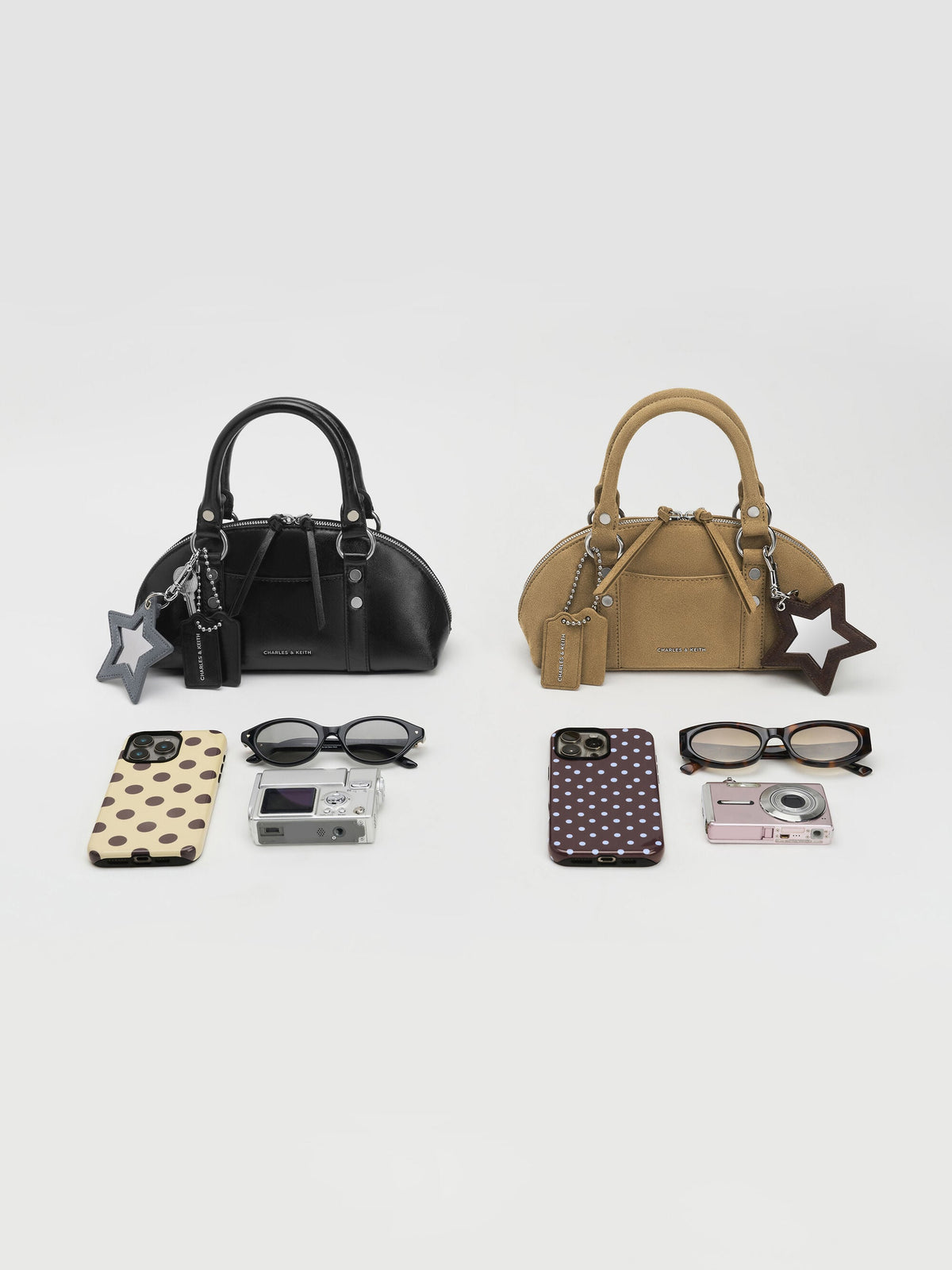 Tatiana Studded Bowling Bag - Noir | CHARLES & KEITH