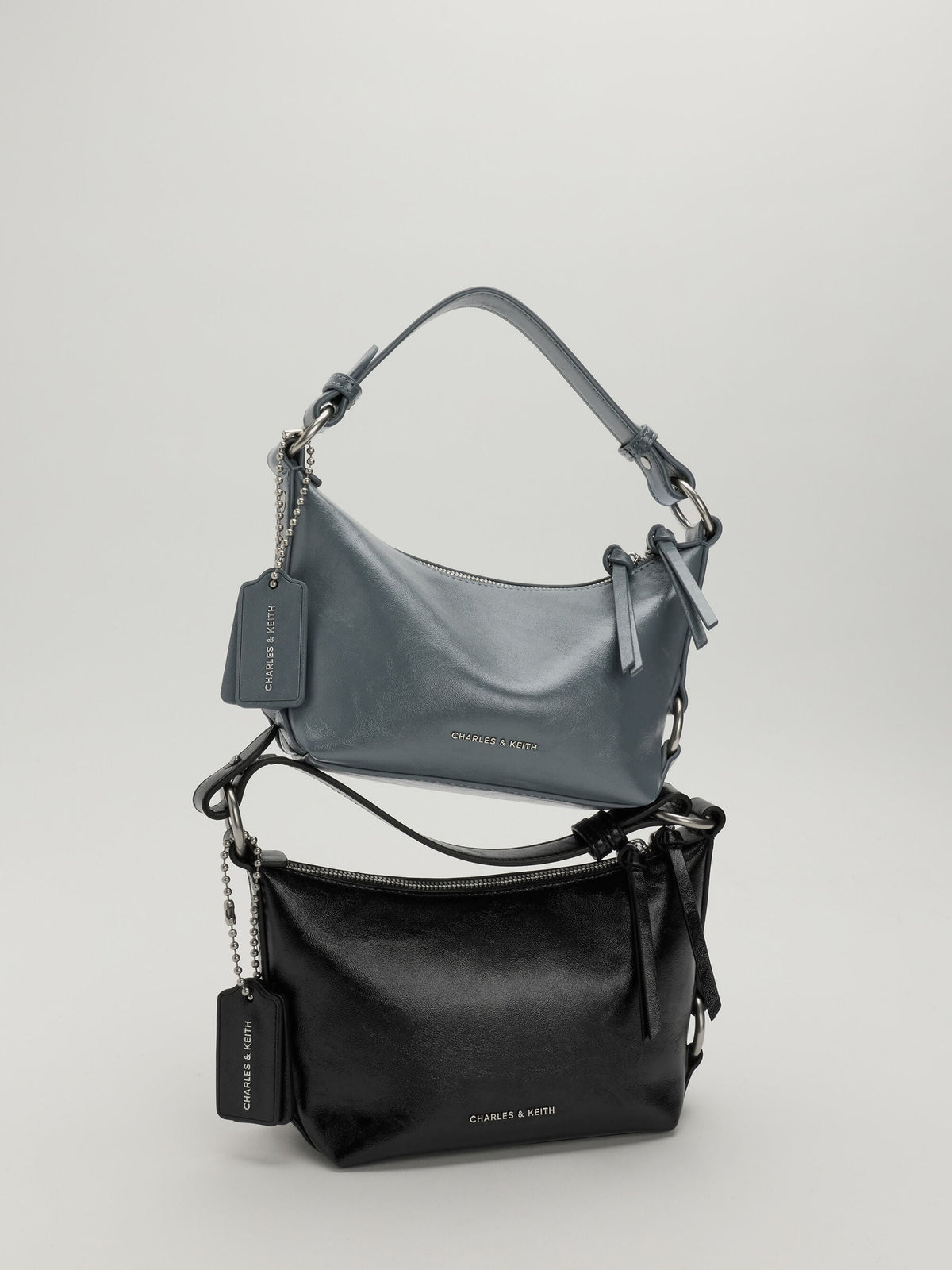 Tatiana Tassel Hobo Bag - Smoky Blue | CHARLES & KEITH
