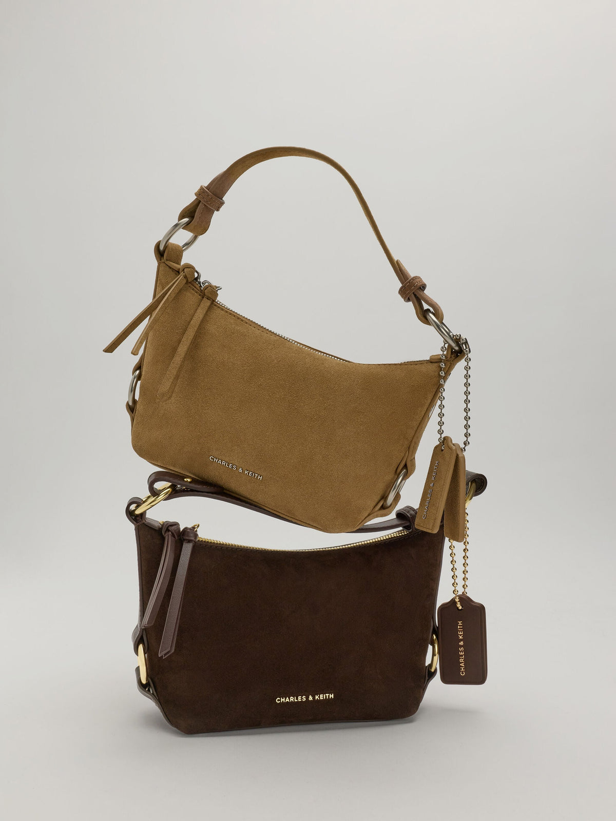 Tatiana Tassel Hobo Bag - Espresso Brown | CHARLES & KEITH