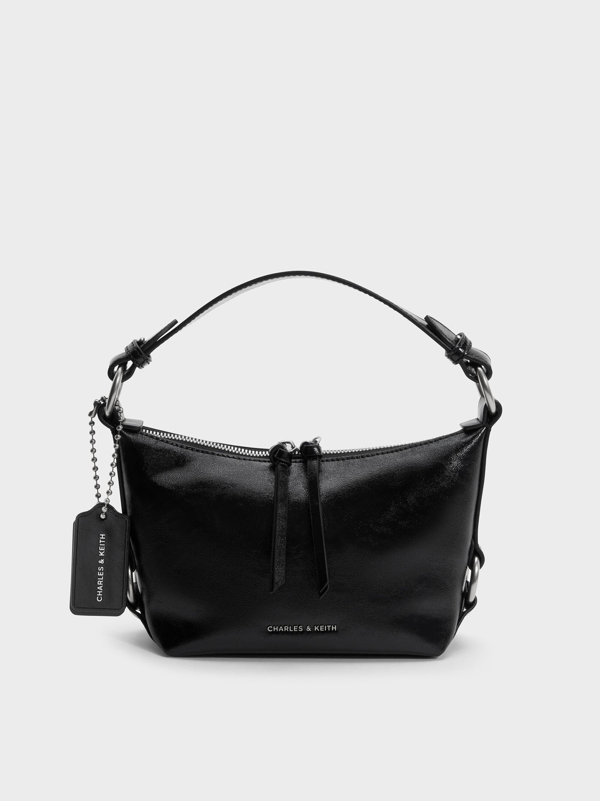 Tatiana Tassel Hobo Bag - Noir | CHARLES & KEITH