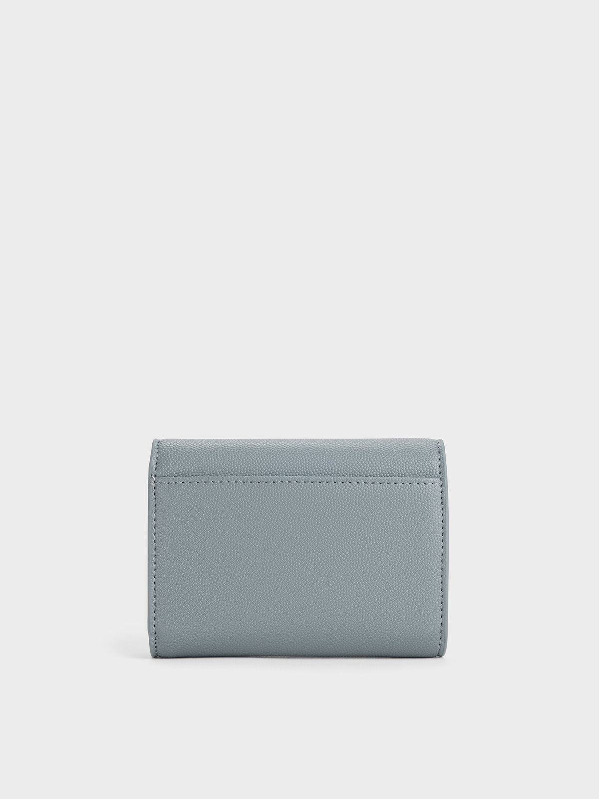 Briony Curved Flap Wallet - Smoky Blue | CHARLES & KEITH