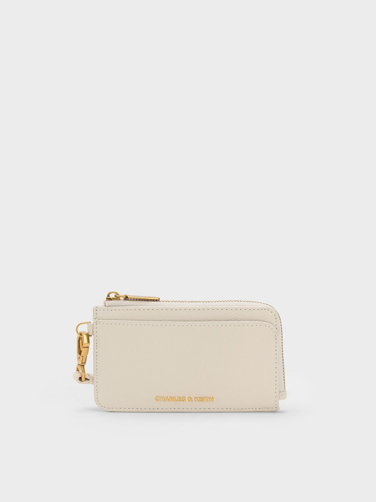 Dixie Wristlet Card Holder - Cream | CHARLES & KEITH