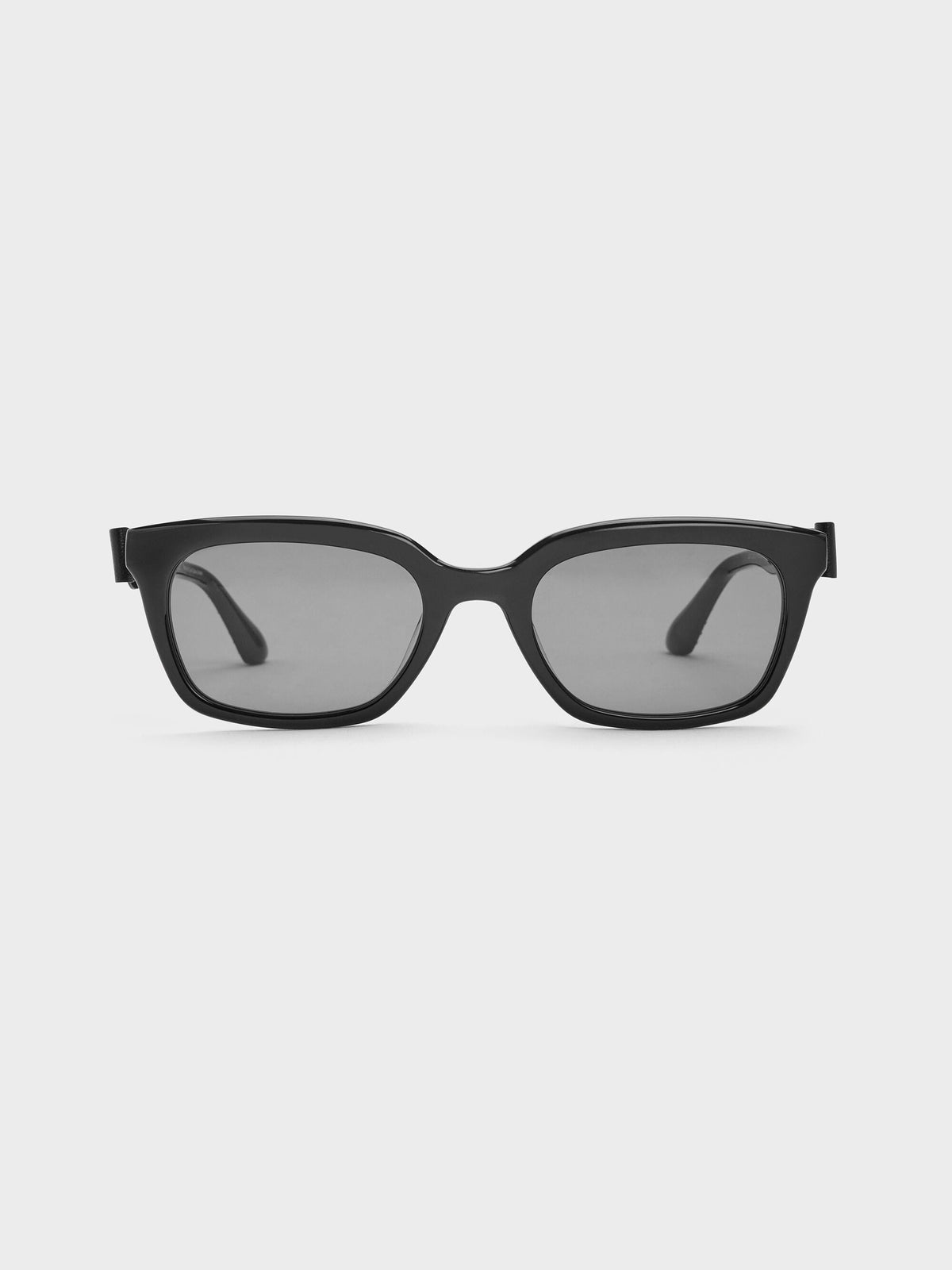 Tanya Bow Rectangular Sunglasses - Jet Black | CHARLES & KEITH