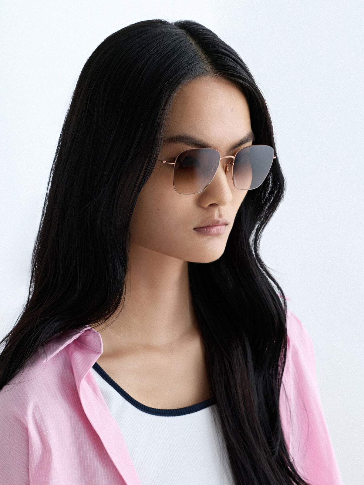 Miranda Square Sunglasses - Rose Gold | CHARLES & KEITH