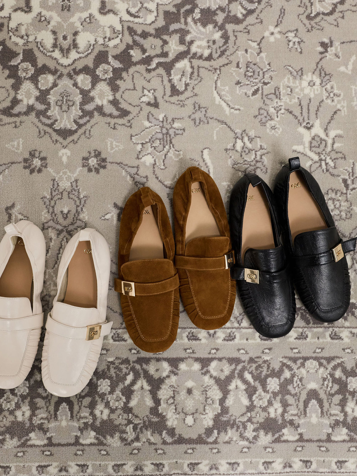 Cody Leather Ruched Loafers - Black | CHARLES & KEITH