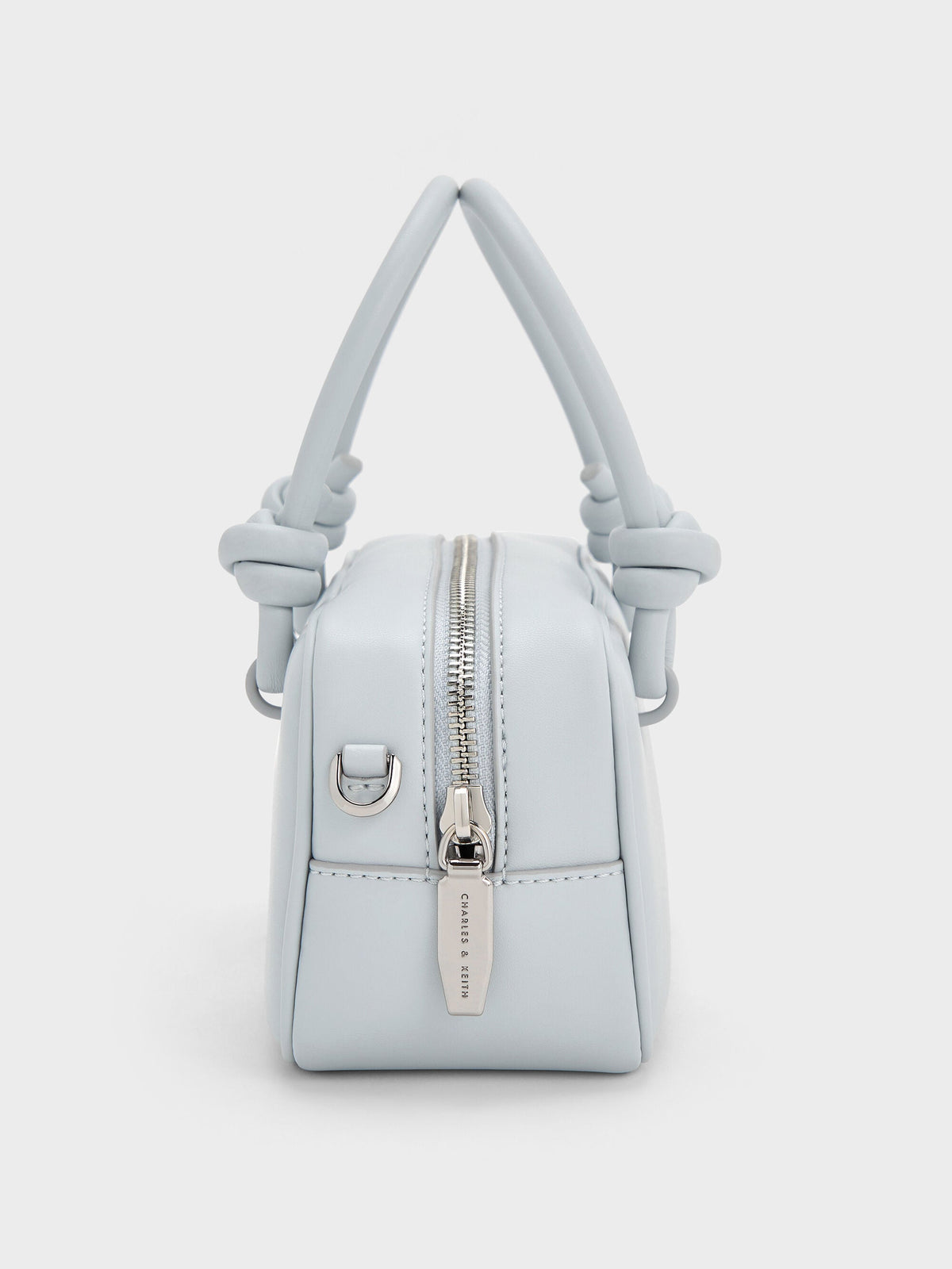Sammie Knotted-Handle Boxy Bag - Sea Salt Blue | CHARLES & KEITH