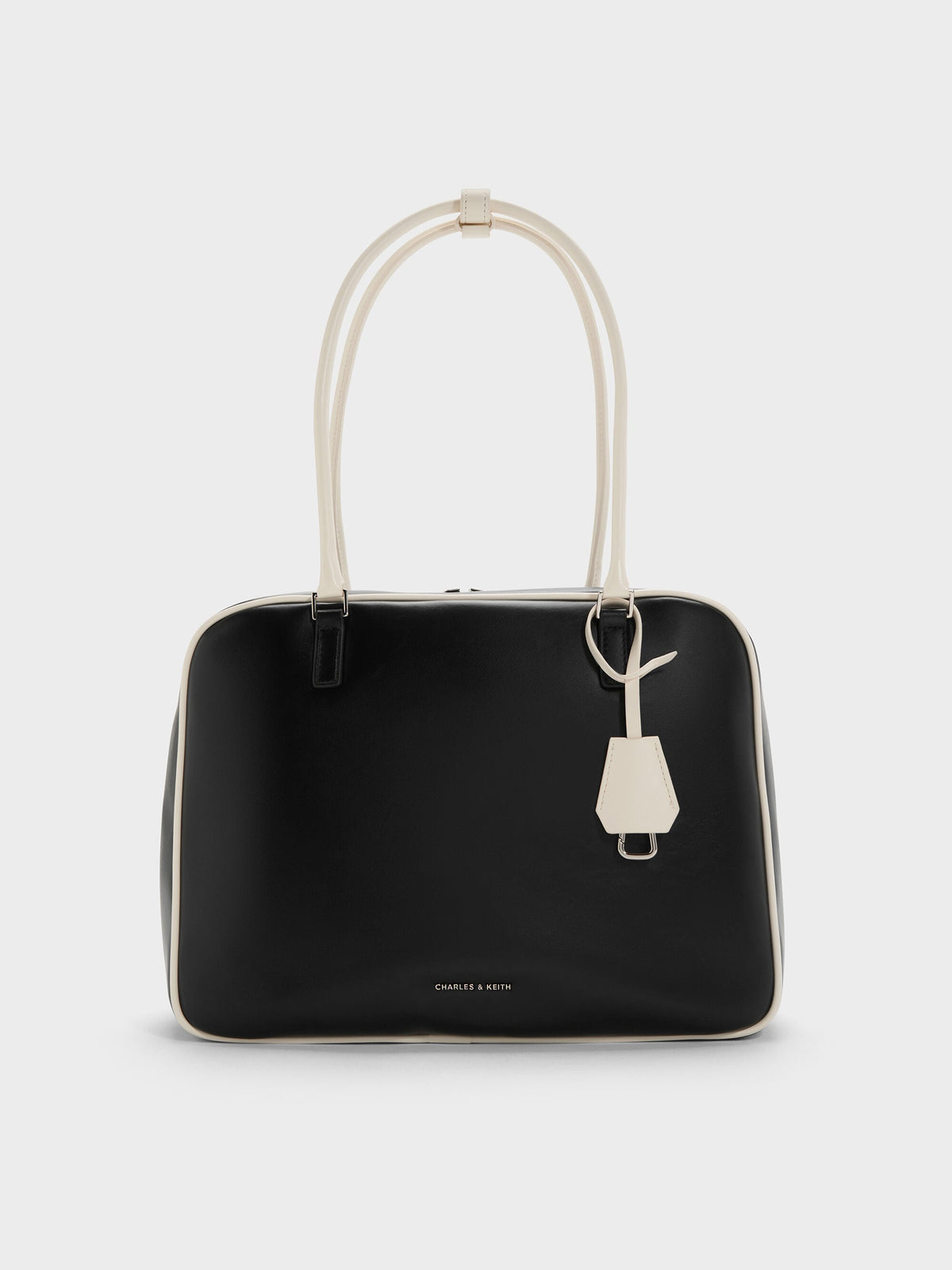 Large Sianna Two-Tone Bowling Bag - Multi | CHARLES & KEITH