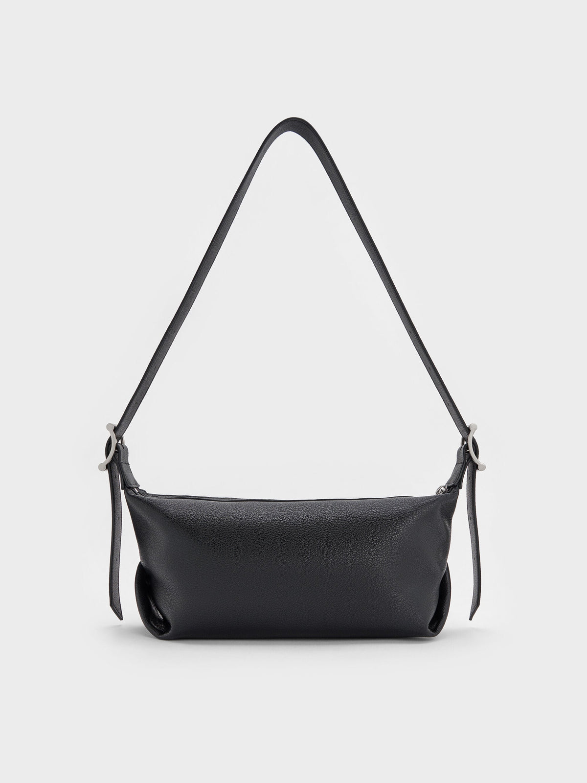 Larsen Buckle-Strap Shoulder Bag - Noir | CHARLES & KEITH