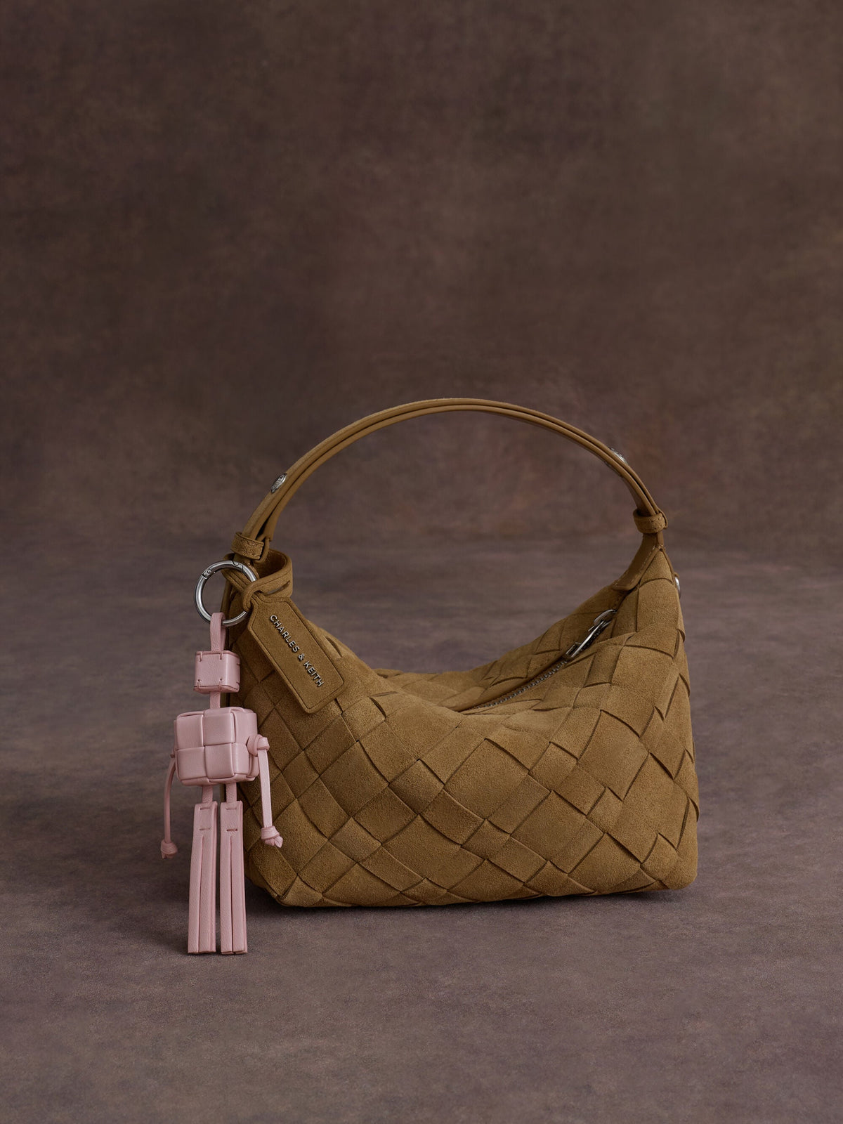 Ivette Woven Shoulder Bag - Sahara Sand | CHARLES & KEITH